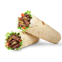 Wrap kalf of kip met salade