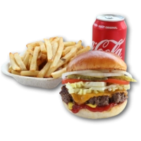 Friet en een frisdrank