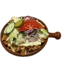 (met champignon,ui en paprika)