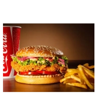 ( friet en frisdrank )